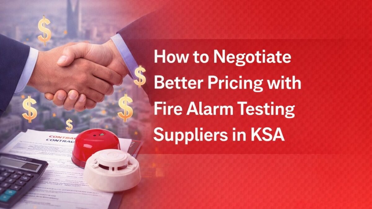 How to Negotiate Better Pricing with Fire Alarm Testing Suppliers in KSA