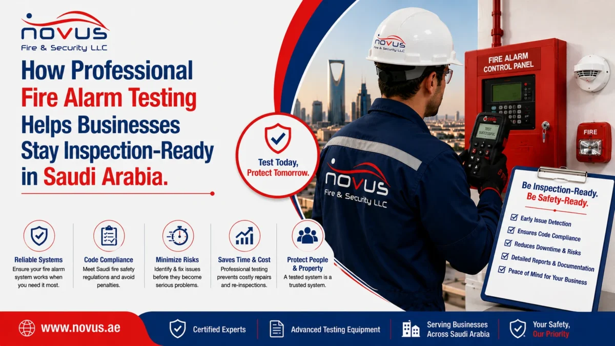 How Professional Fire Alarm Testing Helps Businesses Stay Inspection-Ready in Saudi Arabia
